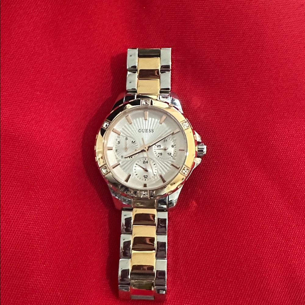 Guess Two-Tone Gold and Silver Watch